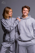 Load image into Gallery viewer, Geneva Must-have Unisex Essential Casual Pullover Hoodie in Grey