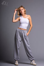 Load image into Gallery viewer, Montaigne One Shoulder Casual Form Tank Top for Women