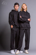 Load image into Gallery viewer, Geneva Unisex Essential Casual Pullover Hoodie in Black