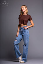 Load image into Gallery viewer, Helsinki Short Sleeve Fashionable Baby Tee 90's Inspired Crop Top for Men and Woman