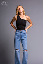 Load image into Gallery viewer, Montaigne One Shoulder Casual Form Tank Top for Women