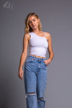 Load image into Gallery viewer, Montaigne One Shoulder Casual Form Tank Top for Women