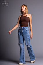 Load image into Gallery viewer, Montaigne One Shoulder Casual Form Tank Top for Women