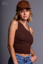 Load image into Gallery viewer, Montaigne One Shoulder Casual Form Tank Top for Women