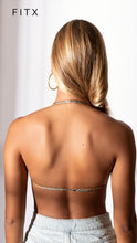 Load image into Gallery viewer, FEMINISM BANDEAU TOP CHEETAH STRINGS (BLACK)