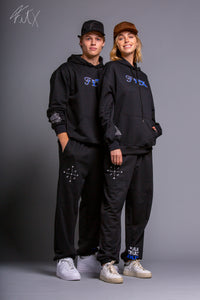 Kings Road Unisex Black Sweatpants